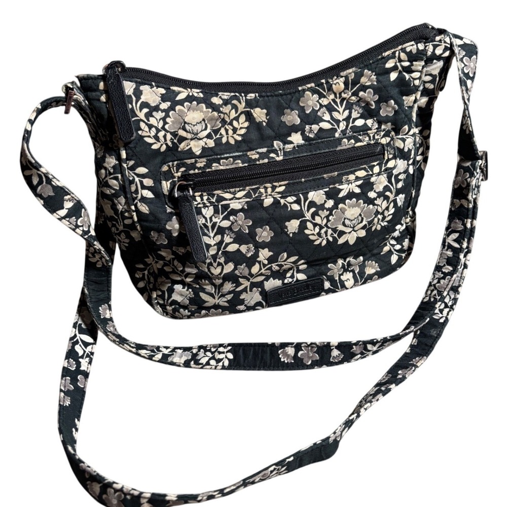 Vera Bradley Crossbody Bag Floral Quilted Cotton Adjustable Strap Small Festival